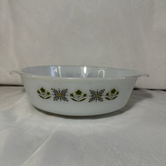 Vintage Anchor Hocking Green Meadow 9" Baking Dish #429 - Picture 1 of 10